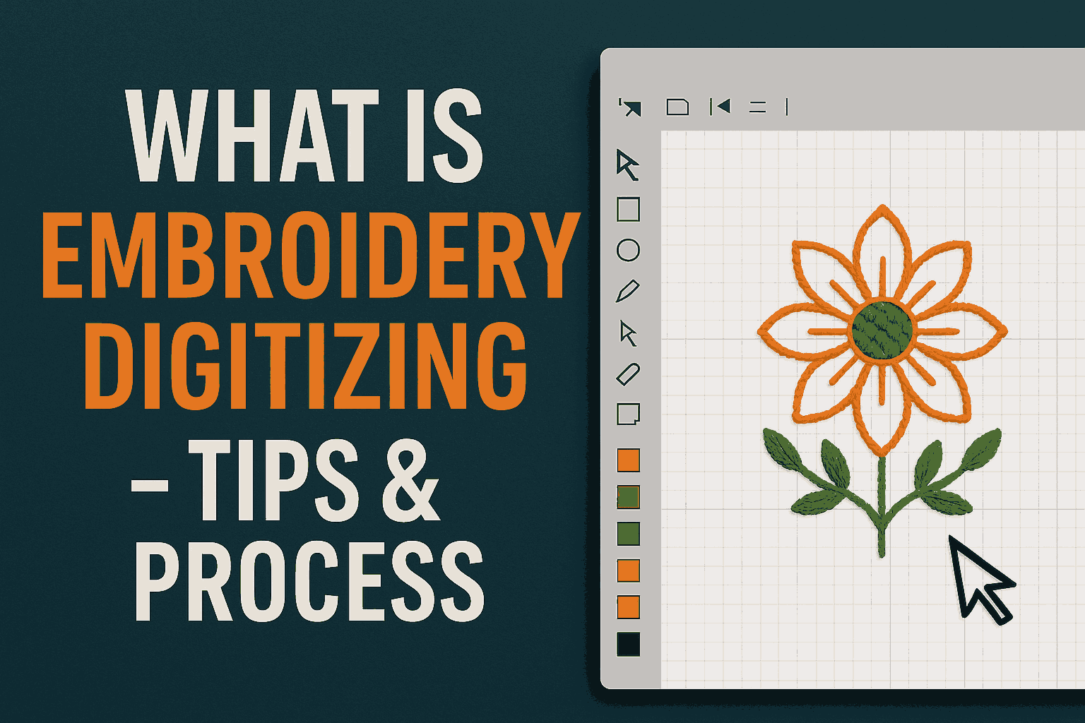 what is embroidery digitizing tips and process